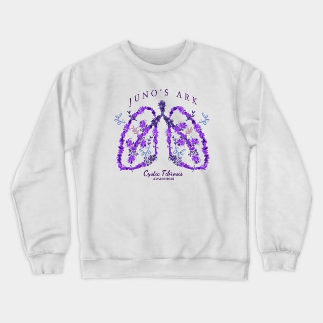 Cystic Fibrosis Awareness (JUNO'S ARK) Crewneck Sweatshirt by Happimola